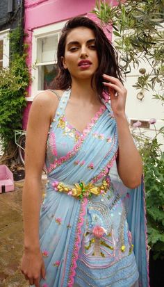 Papa Dont Preach Clothing, Papa Don't Preach, Dark Blue Sky, Shoulder Harness, Indian Bridesmaid Dresses, Indian Bride Outfits