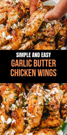 Indulge in a symphony of flavors with our simple and easy Garlic Butter Chicken Wings! These juicy, savory wings are coated in a buttery, garlic goodness that is bound to become your new favorite appetizer. Easy to whip up, and even easier to enjoy, they're the ultimate crowd-pleaser at any gathering. Ready to tantalize your taste buds? Let's get cooking!