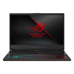 the asus rog laptop is open and ready to be used by gamers