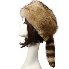 Stay warm and stylish with our Y2K Asakusa Style Trapper Hat. This faux fur ski cap is the perfect accessory for those cold winter days. Its Asakusa style adds a trendy and unique touch to your outfit, making you stand out from the crowd. Made with high-quality materials, this hat is not only fashionable but also durable and long-lasting. The trapper design provides extra warmth and protection, keeping your head and ears cozy in any weather. Whether you’re hitting the slopes or simply runn Raccoon Tail, Old Wardrobe, Flat Top Hat, Hats Style, Russian Hat, Funky Hats, Russian Winter, Earflap Hat, Faux Fur Hat