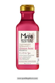 Maui Moisture Lightweight Hydration + Hibiscus Water Shampoo for Daily Moisture Hibiscus Water, Maui Moisture, Vinegar Rinse, Gorgeous Gray Hair, Hair Frizz