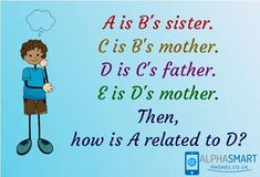 a boy is standing in front of a blue background with the words, how is a related to d?