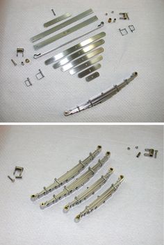 there are several metal parts that can be used to make an origami clock