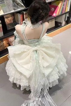 Mint Green Angel Sweetheart Multi-Layered Lace Sweet Princess Ballet – LolitaInside Green Fairy Dress, Dress With Big Bow, Short Princess Dress, Green Angel, Puff Skirt, Princess Tutu Dress, Small Roses, Ribbon Choker, Corset Outfit