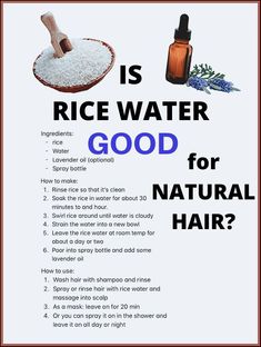 Cabello Afro Natural, Natural Hair Growth Tips, Natural Hair Care Tips, Hair Regimen, Rice Water