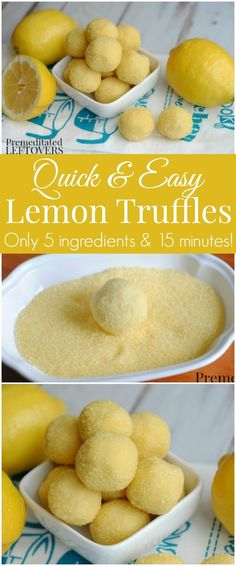 lemon and easy lemon truffles recipe