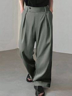 Wide Leg Trousers Outfit Men, Wide Leg Trousers Men, Wide Leg Pants Men, Trousers Outfit Men, Mens Pleated Pants, Wide Leg Trousers Outfit, Vacation Outfits Men