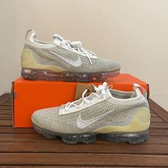 Brand New Nike Air Vapormax 2021 Fk Size: Women 8 Men 6.5 Style Code: Dc4112-100 Color: White/Pure Platinum/Metallic Silver/White This Color Is Sold Out Online! ******** Please Take A Close Look Of All Pics And Video, You Will Get The Exact Pair Of Shoes Displayed In Pics. All Sales Are Final And I Don’t Accept Return! Thank You! Nike Air Vapormax 2021 Fk, Swarovski Nike, Nike Air Max 98, Nike Air Max Excee, Nike Classic Cortez, Pink Running Shoes, Nike Tennis Shoes, Nike Classic, Nike Air Force Ones