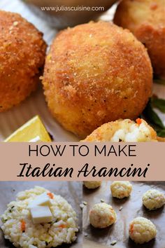 how to make italian aranci with text overlay that reads, how to make italian aranci