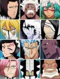 the many faces of anime characters