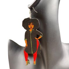 Afrocentric Wooden Statement Earrings Black Woman Art Bold Unique Boho Chic

Keywords:
Afrocentric earrings, wooden earrings, statement earrings, Afro woman earrings, art jewelry, boho chic earrings, Black girl magic, unique earrings, artistic fashion jewelry, hand-painted earrings, bold accessories, wooden art earrings, Afro art earrings, festival jewelry, boho fashion, lightweight earrings, ethnic jewelry, Black woman earrings, Afro design jewelry, fashion earrings, stylish earrings, large earrings, casual earrings, artistic earrings

Features:
	• Afrocentric

Size: Womens OS

Condition: New Without Tags

These earrings are new and unused. The wooden material and painted design are in perfect condition, offering a fresh and bold accessory for any wardrobe. 

#woodenearrings #afrochic #st Afro Design, Afrocentric Earrings, Artistic Earrings, Earrings Casual, Woman Earrings, Boho Chic Earrings, Artistic Fashion, Casual Earrings, Hand Painted Earrings