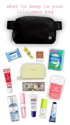 Girl Bag Essentials, 6th Grade School Supplies, It Girl Bag, Period Supplies, What Is In My Bag, School Emergency Kit