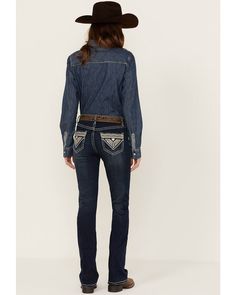 Model is 5'9 1/2" wearing a size 26 92.5% cotton / 6% polyester / 1.5% elastane Boot Barn Jeans, Boot Barn, Rock Roll, Western Style, Denim Women, The Rock, Stretch Denim, Rock And Roll, Denim Jeans