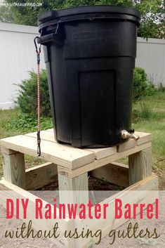 diy rainwater barrel without using gutters to keep it from getting too hot