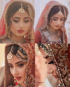 Sajal Aly Bridal Look, Nikah Bridal Look, Sajal Ali Bridal Look, Barat Look For Bride, Pakistani Bridal Makeup Red, Nikah Photography, Bridal Shop Ideas, New Bridal Dresses, Bridal Things