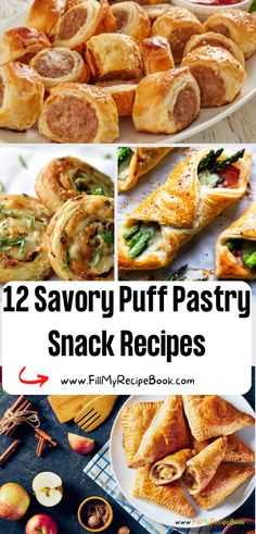 twelve savory puff pastry snack recipes