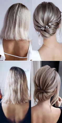 Sanggul Modern, Layers Short, Wedding Hairstyles Medium Length, Classic Updo, Mother Of The Bride Hair, Simple Wedding Hairstyles, Bridal Hair Updo, Updos For Medium Length Hair, Bangs Short