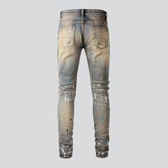 Bring grunge fashion back into the spotlight with our 2023 Spring-Summer Collection's vintage jeans with paint splatters! Combining distressed, skinny-fit, and medium-rise fits with a stretchy fabric, this bewitching piece is sure to make a statement.Why You'll Fall In Love: Grunge Style: Dress to impress with this vintage jean from the 2023 Spring-Summer Collection, a perfect example of the timeless grunge look. Paint Splatters: This piece is sure to turn heads with its unique paint splatter de Fitted Distressed Acid Wash Bottoms, Distressed Slim Fit Cotton Jeans, Distressed Jeans For Spring Streetwear, Spring Distressed Jeans For Streetwear, Slim Fit Distressed Cotton Jeans, Spring Straight Leg Bottoms With Paint Splatter, Spring Streetwear Distressed Jeans, Distressed Slim Fit Jeans, Straight Leg Cotton Jeans With Paint Splatter