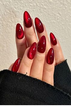 For a fall nail design, imagine warm and earthy tones that reflect the season. Deep burgundy, burnt orange, mustard yellow, and rich browns dominate, often complemented by gold accents or subtle glitter. Common themes include leaves, pumpkins, or plaid patterns, giving a cozy, autumnal vibe Wife Nails, Red Gel Nails, Kutek Disney, Velvet Nails, Red Acrylic Nails, Red Nail Designs, Mob Wife