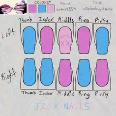 ARCANE JINX NAILS Vi Arcane Nails Design, Arcane Jinx Inspired Nails, Arcane Craft Ideas, Jinx Arcane Nails Design, Ekko Arcane Inspired Nails, Jinx Nails Season 2, Arcane Themed Nails, Arcane Cupcake, Jinx Inspired Nails