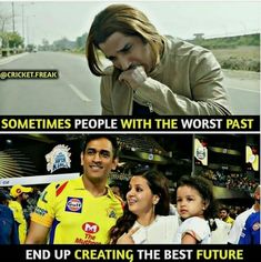 two pictures with people in the background and one has a caption that reads, sometimes people with the worst past end up creating the best future