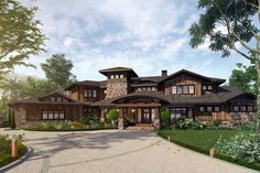 this is an artist's rendering of a luxury home