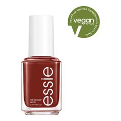 over a thousand nuanced colors, essie original nail polish takes from the latest fashion and cultural trends to make your manicure possibilities endless. Essie salon-quality nail polish, vegan, deep red-brown, Bed Rock & Roll, 0.46 fl oz; Essie nail color Bed Rock And Roll - deep red-brown nail polish with a cream finish Glossy shine nail polish; Salon-quality nail color formula for flawless coverage and glossy shine Even, professional application; Exclusive easy-glide brush for quick, even, professional application on nails Iconic and trendsetting colors; From the essie collection, which has produced over a thousand shades and counting Vegan, no animal testing, eight-free formula; without formaldehyde, toluene, dibutyl phthalate, formaldehyde resin, camphor, ethyl tosylamide, xylene, trip Essie Collection, Essie Nail Colors, Brown Nail Polish, Brown Nail, Brown Bed, Vegan Nail Polish, Shine Nails, Essie Nail, Brown Nails