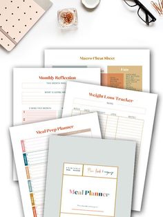 the meal planner is organized and ready to be used for dinner, brunch or lunch