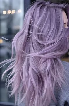 Light Pastel Purple Hair, Bright Lavender Hair, Light Purple Hair Lavender Highlights, Light Lavender Hair Color, Professional Purple Hair, Pale Skin Purple Hair, Blonde And Lavender Hair Highlights, Light Purple Dyed Hair, Light Pink Purple Hair