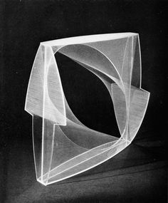 a black and white photo of an abstract object