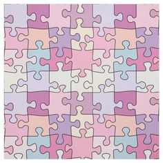 a colorful puzzle piece pattern is shown in pastel colors