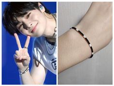 Straykids Bracelets, Skz Bracelet, Stray Kids Fashion, Diy Kandi Bracelets, Beads Craft Jewelry, Bracelets Handmade Diy