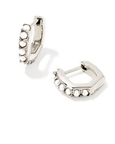 A fan-favorite shape meets the pearl trend in the Davie Sterling Silver Huggie Earrings in White Pearl. Our classic Davie silhouette is studded with cultured freshwater pearls, making these sweet huggie earrings the perfect mix of trendy and timeless.,MetalSterling SilverWhy Sterling Silver?Our Sterling Silver collection features elevated styles to wear time and time again. With a base of both pure silver and copper, Sterling Silver provides a precious yet affordable option that offers long-last Silver Huggie Pearl Earrings For Everyday, Sterling Silver Pearl Drop Huggie Earrings As Gift, Silver Pearl Drop Huggie Earrings As Gift, White Sterling Silver Pierced Huggie Earrings, Sterling Silver Huggie Pearl Earrings, Pearl Trend, Huggie Earrings Silver, Bar Jewelry, Sterling Silver Rings Bands