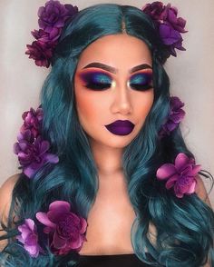 Fete Emo, Make Up Designs, Beauty Make-up, Colorful Eye Makeup, Inspired Makeup, Makeup Eye Looks, Creative Eye Makeup