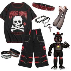 Fnaf Themed Outfits, Fnaf Movie Outfit Ideas, Fnaf Inspired Outfits, Fnaf Outfit Ideas, Fnaf Outfits, Fnaf Cosplays