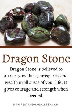 Dragon Stone, Healing Gemstones, Gemstones Crystals, Crystals Healing Properties, Herbal Magic, Spiritual Crystals, Gemstone Meanings, Crystal Therapy