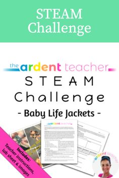 the garden teacher steam challenge with baby life jackets