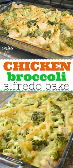 chicken broccoli alfredo bake is an easy and delicious dinner that's ready in under 30 minutes