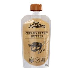 a bottle of creamy peanut butter