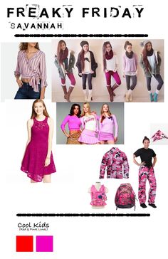 Kids Line, Pink Kids, Musical Theatre, Savannah, Red, Pink