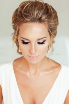 36 Trendy Swept-Back Wedding Hairstyles | Page 4 of 13 | Wedding Forward Low Bun, Wedding Updo, Bridal Hair And Makeup, Wedding Hair And Makeup, Wedding Beauty, Bride Hairstyles