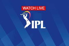 the logo for dream ipl is shown on a blue background with white and yellow stripes