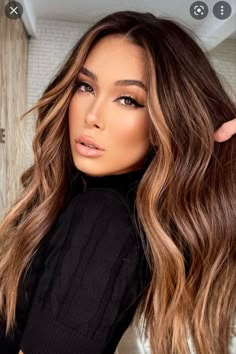 Hair Color Trends For Brunettes, Dark Hair Color, Brunette Hair With Highlights, Spring Hair Color, Brunette Balayage Hair, Spring Hair, Brown Hair Balayage, Hair Affair, Balayage Brunette