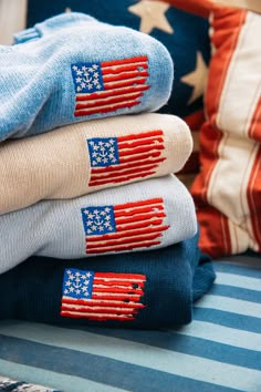 Our iconic Old Glory Flag motif now sports a weathered aesthetic reminiscent of flags billowing atop yachts in the harbor. Crafted from a comfortable cotton-linen blend for leisurely fun warm weather outings. Please note: These sweaters are embroidered to order. Please allow 7-10 business days after ordering for the item to be finished and prepped for shipment. Product Details: 55% linen/45% cotton Ribbed Collar, Cuffs, and Hem Tailored Fit. Size up for a more relaxed fit. Custom embroidered in Old Glory Flag, Mobile Logo, Monogram Outfit, Sunglasses Strap, Coastal Granddaughter, Old Glory, Embroidered Sweater, Kids Sale, Kids Sunglasses