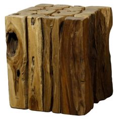 Woody Branches Side/ End Table - What A Room Tree Stump Table, Stump Table, Cube Table, Sculptural Object, Wholesale Furniture, Small Side Table, Garden Stool, Teak Wood, Rustic Style