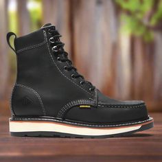 Work Boots BA812 Black - Botas de trabajo Black Work Boots, Black Work, Biker Boots, Goodyear Welt, Work Shoes, Work Boots, Full Grain Leather, Wedges, Online Store