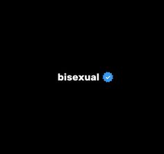 the logo for bisexual is shown in blue and white on a black background