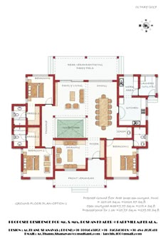 the floor plan for an apartment with two separate rooms