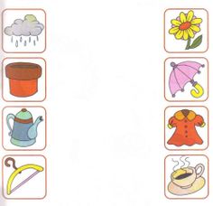 the four pictures show different things that can be found in this picture, including umbrellas and