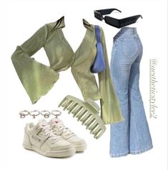 Green Casual Outfit For Women, Lookbook Outfits Y2k, Aphrodite Aesthetic Outfit Modern, Crossover Fanart, Feminine Y2k, Earthy Outfits, 2000s Fashion Outfits, Aesthetic Style, Swaggy Outfits